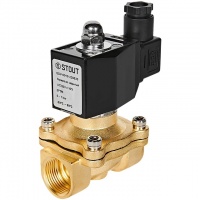 STOUT Клапан соленоидный (электромагнитный), прямого действия, НЗ, 220В, G3/4, EPDM