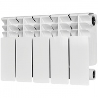 Радиатор биметаллический STOUT TITAN 200 5 секций боковое подключение (белый RAL 9016)