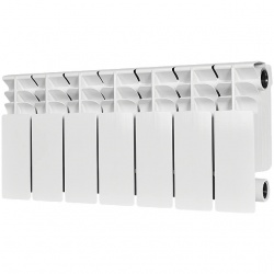 Радиатор биметаллический STOUT TITAN 200 7 секций боковое подключение (белый RAL 9016)