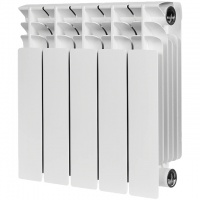 Радиатор биметаллический STOUT TITAN 350 5 секций боковое подключение (белый RAL 9016)