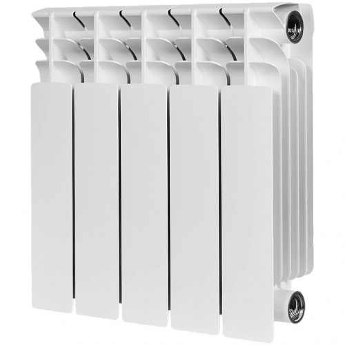 Радиатор биметаллический STOUT TITAN 350 5 секций боковое подключение (белый RAL 9016) купить в интернет магазине Санрай73