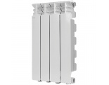 Радиатор алюминиевый STOUT GAMMA 500 4 секции боковое подключение (белый RAL 9010)