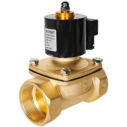 STOUT Клапан соленоидный (электромагнитный), прямого действия, НЗ, 24В, G2, EPDM