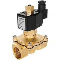 STOUT Клапан соленоидный (электромагнитный), прямого действия, НО, 24В, G1, EPDM