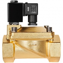 STOUT Клапан соленоидный (электромагнитный), непрямого (пилотного) действия, НЗ, 220В, G1 1/4, EPDM