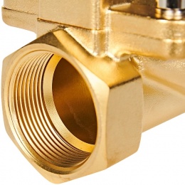 STOUT Клапан соленоидный (электромагнитный), непрямого (пилотного) действия, НЗ, 220В, G1 1/2, EPDM