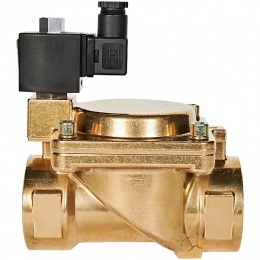 STOUT Клапан соленоидный (электромагнитный), непрямого (пилотного) действия, НО, 220В, G2, EPDM