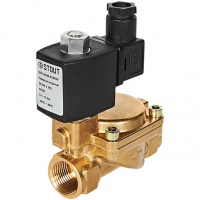 STOUT Клапан соленоидный (электромагнитный), непрямого (пилотного) действия, НО, 24В, G3/4, EPDM