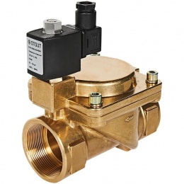 STOUT Клапан соленоидный (электромагнитный), непрямого (пилотного) действия, НО, 24В, G2, EPDM