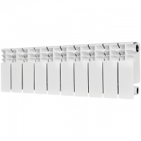 Радиатор биметаллический STOUT TITAN 200 10 секций боковое подключение (белый RAL 9016)