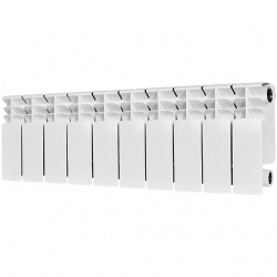 Радиатор биметаллический STOUT TITAN 200 10 секций боковое подключение (белый RAL 9016)