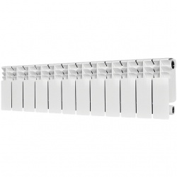 Радиатор биметаллический STOUT TITAN 200 12 секций боковое подключение (белый RAL 9016)