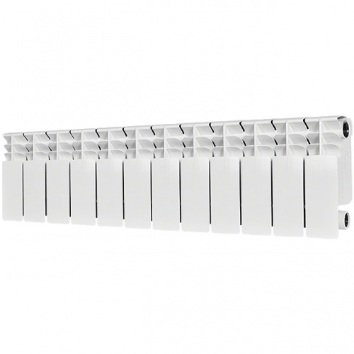 Радиатор биметаллический STOUT TITAN 200 12 секций боковое подключение (белый RAL 9016) купить в интернет магазине Санрай73