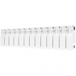 Радиатор биметаллический STOUT TITAN 200 13 секций боковое подключение (белый RAL 9016)