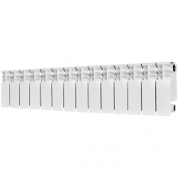 Радиатор биметаллический STOUT TITAN 200 14 секций боковое подключение (белый RAL 9016)