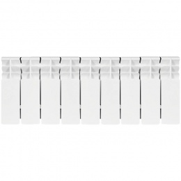 Радиатор биметаллический STOUT TITAN 200 9 секций боковое подключение (белый RAL 9016)