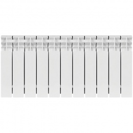 Радиатор биметаллический STOUT TITAN 350 11 секций боковое подключение (белый RAL 9016)