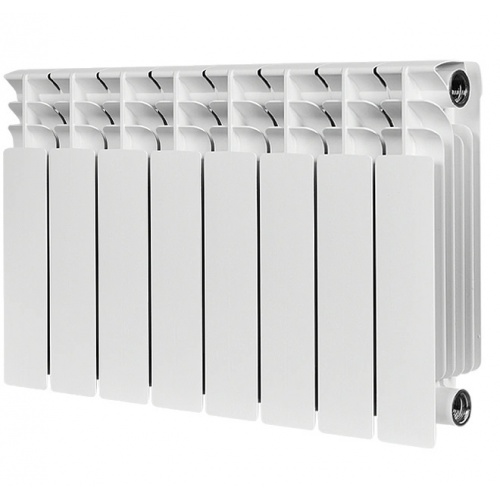 Радиатор биметаллический STOUT TITAN 350 8 секций боковое подключение (белый RAL 9016) купить в интернет магазине Санрай73