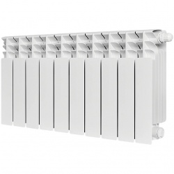 Радиатор биметаллический STOUT TITAN VENTIL 350 10 секций нижнее правое подключение