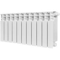 Радиатор биметаллический STOUT TITAN VENTIL 350 9 секций нижнее правое подключение