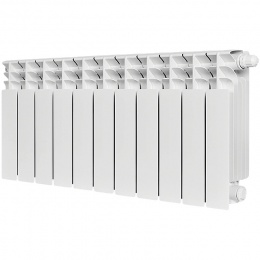 Радиатор биметаллический STOUT TITAN VENTIL 350 11 секций нижнее правое подключение