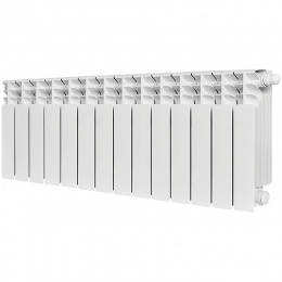 Радиатор биметаллический STOUT TITAN VENTIL 350 14 секций нижнее правое подключение