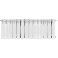 Радиатор биметаллический STOUT TITAN VENTIL 350 14 секций нижнее правое подключение