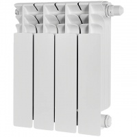 Радиатор биметаллический STOUT TITAN VENTIL 350 4 секции нижнее правое подключение