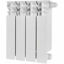 Радиатор биметаллический STOUT TITAN VENTIL 350 4 секции нижнее правое подключение