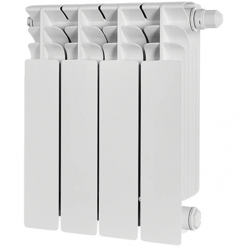 Радиатор биметаллический STOUT TITAN VENTIL 350 4 секции нижнее правое подключение купить в интернет магазине Санрай73