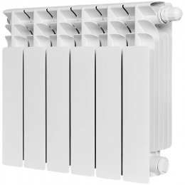 Радиатор биметаллический STOUT TITAN VENTIL 350 6 секций нижнее правое подключение