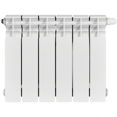 Радиатор биметаллический STOUT TITAN VENTIL 350 6 секций нижнее правое подключение купить в интернет магазине Санрай73