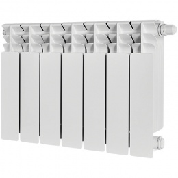 Радиатор биметаллический STOUT TITAN VENTIL 350 7 секций нижнее правое подключение