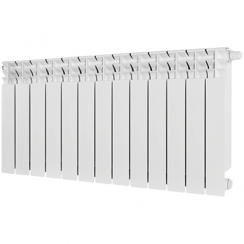 Радиатор биметаллический STOUT TITAN VENTIL 500 13 секций нижнее правое подключение купить в интернет магазине Санрай73