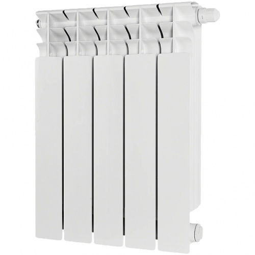 Радиатор биметаллический STOUT TITAN VENTIL 500 5 секций нижнее правое подключение купить в интернет магазине Санрай73