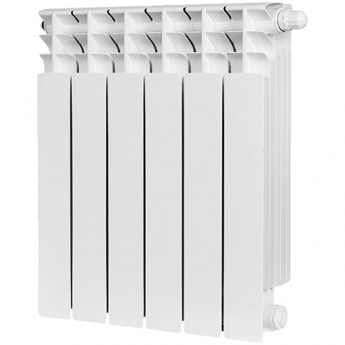 Радиатор биметаллический STOUT TITAN VENTIL 500 6 секций нижнее правое подключение купить в интернет магазине Санрай73