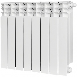 Радиатор биметаллический STOUT TITAN VENTIL 500 8 секций нижнее правое подключение