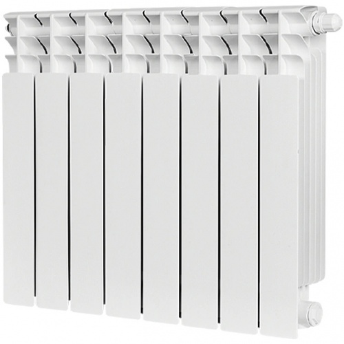 Радиатор биметаллический STOUT TITAN VENTIL 500 8 секций нижнее правое подключение купить в интернет магазине Санрай73