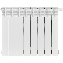 Радиатор биметаллический STOUT TITAN VENTIL 500 8 секций нижнее правое подключение