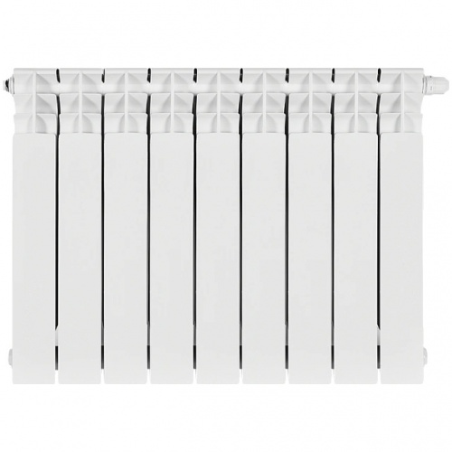 Радиатор биметаллический STOUT TITAN VENTIL 500 9 секций нижнее правое подключение купить в интернет магазине Санрай73