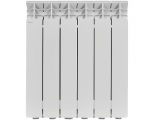 Радиатор алюминиевый STOUT GAMMA 500 6 секций боковое подключение (белый RAL 9010)