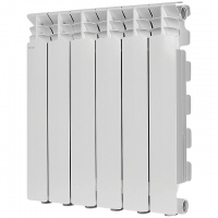 Радиатор алюминиевый STOUT GAMMA 500 6 секций боковое подключение (белый RAL 9010)