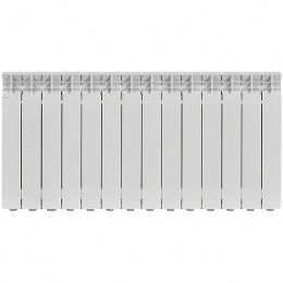 Радиатор алюминиевый STOUT GAMMA 500 14 секций боковое подключение (белый RAL 9010)