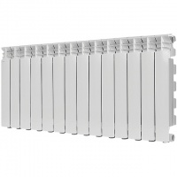 Радиатор алюминиевый STOUT GAMMA 500 14 секций боковое подключение (белый RAL 9010)