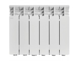 Радиатор алюминиевый STOUT GAMMA 350 6 секций боковое подключение (белый RAL 9010)