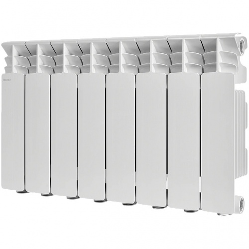 Радиатор алюминиевый STOUT GAMMA 350 8 секций боковое подключение (белый RAL 9010) купить в интернет магазине Санрай73