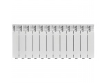 Радиатор алюминиевый STOUT GAMMA 350 12 секций боковое подключение (белый RAL 9010)