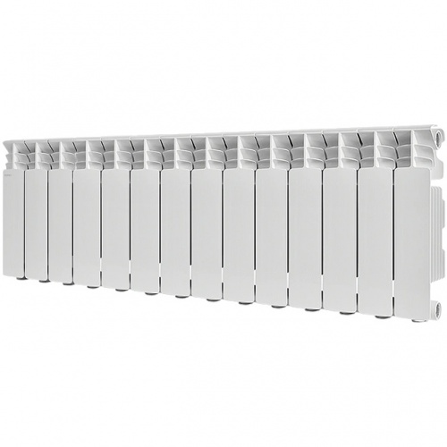 Радиатор алюминиевый STOUT GAMMA 350 14 секций боковое подключение (белый RAL 9010) купить в интернет магазине Санрай73