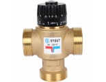 Термостатический смесительный клапан для систем отопления и ГВС STOUT 1 1/4"  НР 30-65°С KV 3,5, центральное смешивание