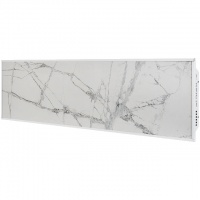 STOUT отопительная панель WHITE STONE SCT 120*30 белый гранит / белый корпус